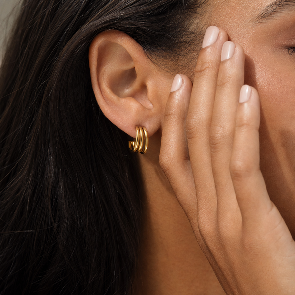 Triple Hoop Earrings