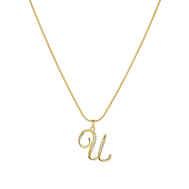 Lily Initial Necklace
