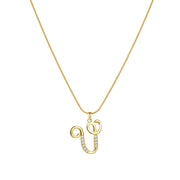 Lily Initial Necklace
