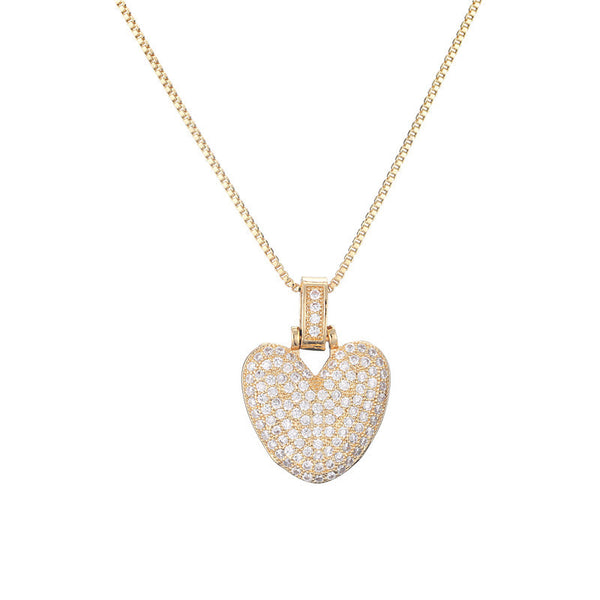 Pave Bubble Initial Necklace