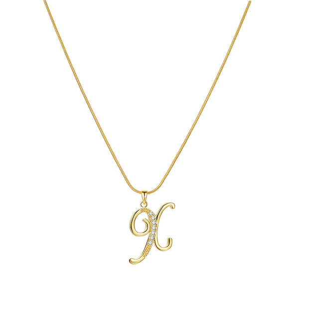Lily Initial Necklace