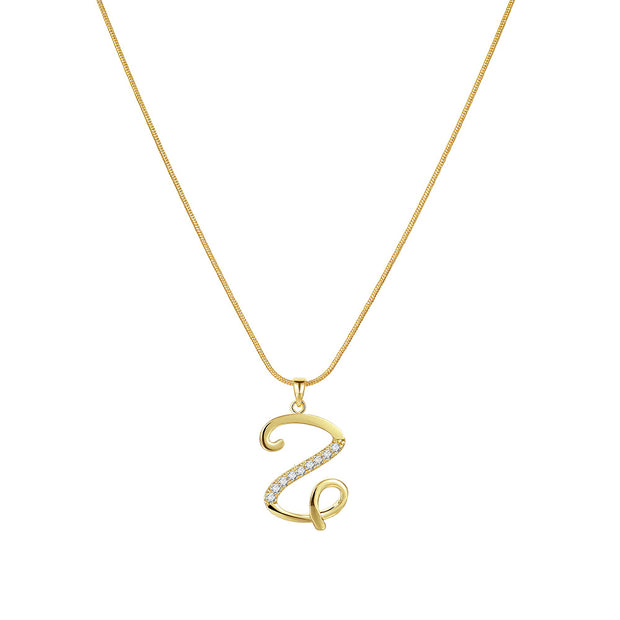 Lily Initial Necklace