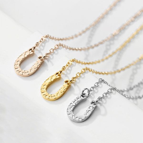Lamia Horse Shoe Pendant Necklace