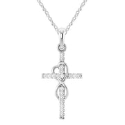 Blessed Infinity Crucifix Necklace