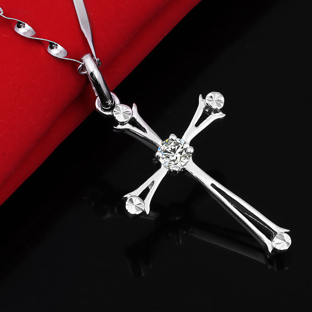 Platinum Plated Zirconia Cross