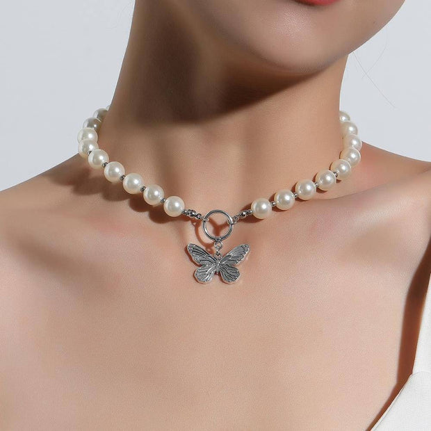 The Annabella Butterfly Pearl Necklace
