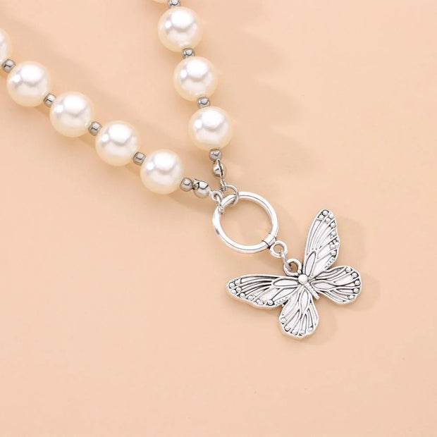 The Annabella Butterfly Pearl Necklace