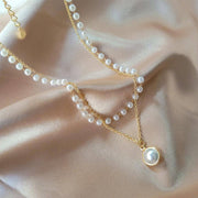 Bernadette Layered Pearl Necklace