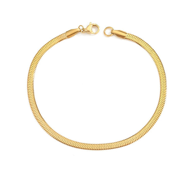 Stella Herringbone Chain Bracelet