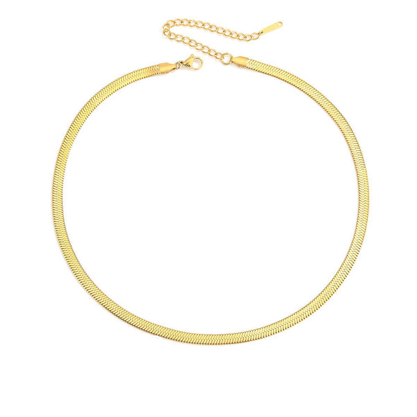Stella Herringbone Chain Necklace