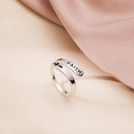 Silver Faith Ring