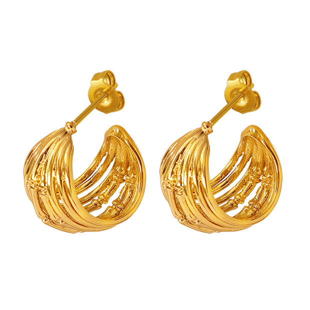 Helios Enclave Golden Earrings