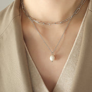Pearl Of Grace And Gold Necklace