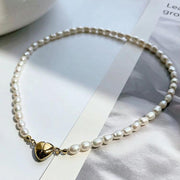 Heart Symphony Linked Pearl Necklace