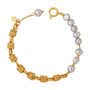 Regalia Golden Pearl Bracelet