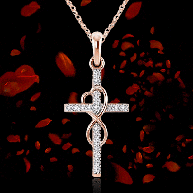 Blessed Infinity Crucifix Necklace