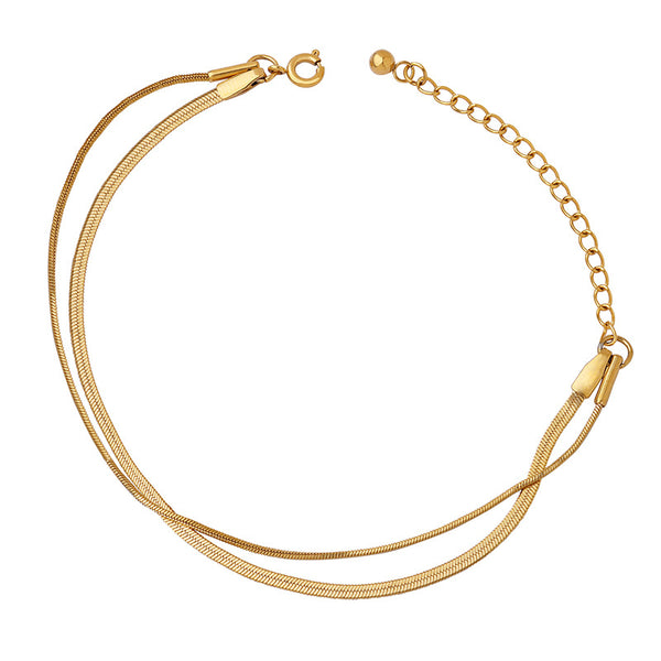 Classia Double Layer Golden Bracelet
