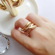 Delicate Disruption Layered Ring