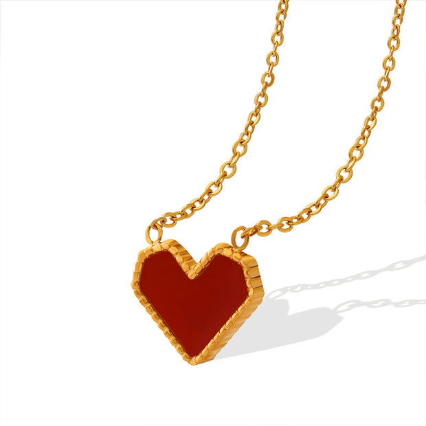 Gold Plated Luxe Heart Necklace