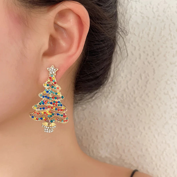 Gleam Christmas Tree Earrings