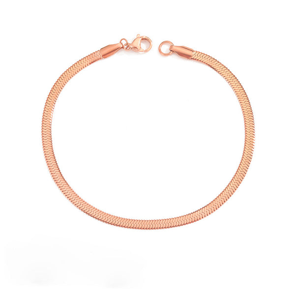 Stella Herringbone Chain Bracelet