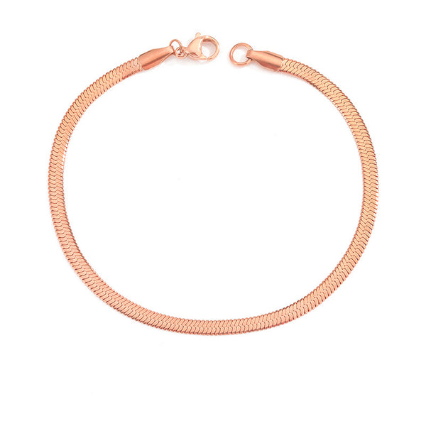 Stella Herringbone Chain Bracelet
