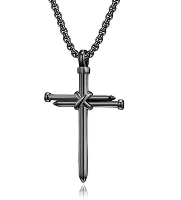 Stainless Steel Nail Cross Necklace – Vivori Jewels