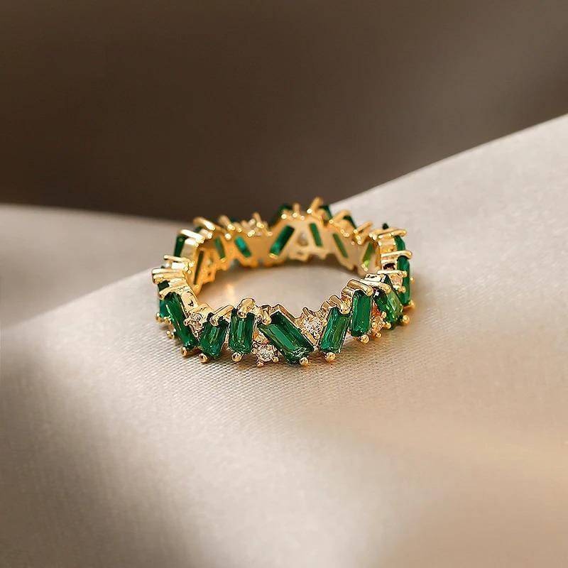 The Bohemian Esmeralda Band Ring – Vivori Jewels